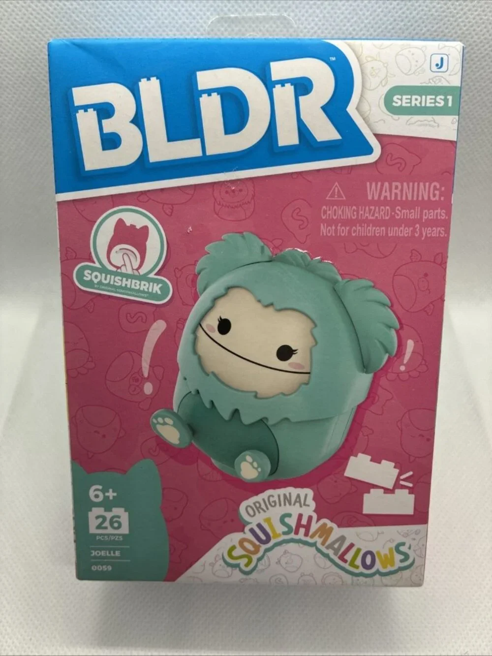 BLDR Squishmallows Joelle Bigfoot Series 1 Building Set 26 Pieces #0059 New